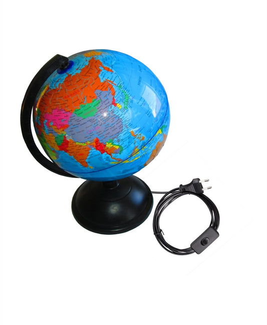Glob geografic iluminat, diametru 20 cm