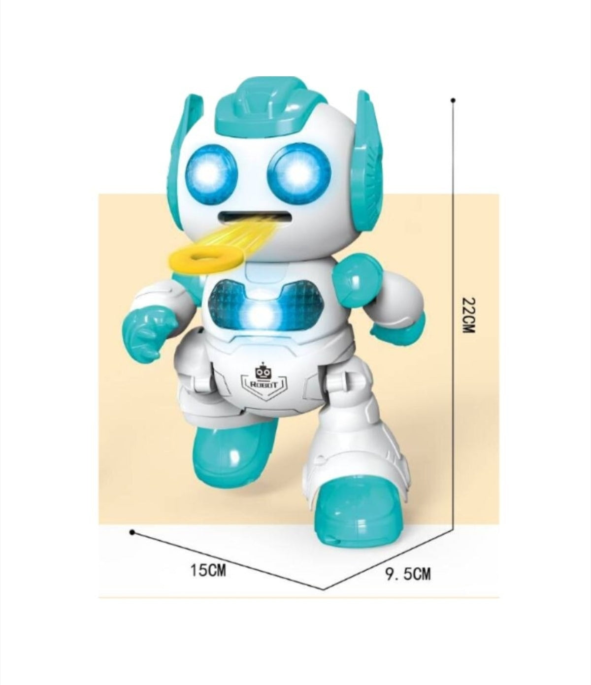 Robot Interactiv Dance Robot Ericel – Canta, Danseaza, Lumini LED, Miscare 3D, Jucarie Muzicala 3+ Ani